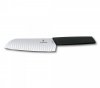 Nóż Santoku, ostrze ryflowane, 17 cm, czarny VICTORINOX 6.9053.17KB